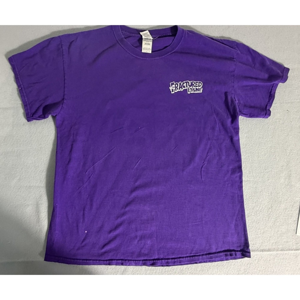 Fractured Prune Donut Shoppe T Shirt Mens Large Purple Ocean City Md Skater Tee View 2